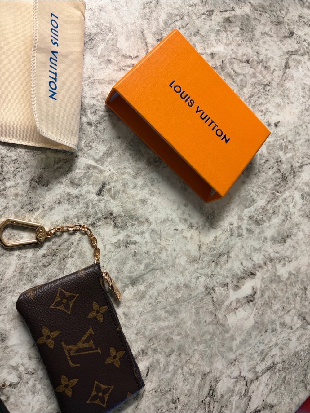 Louis Vuitton Monogram Key Pouch / Pochette Clés – Box & Dust Bag